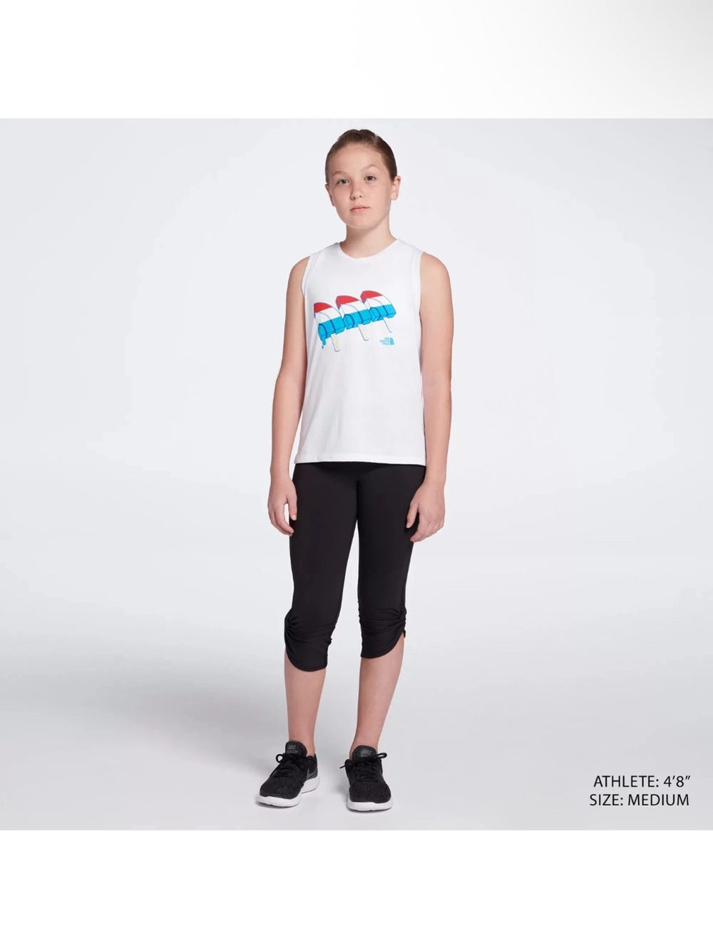 The North Face Girls' Americana Tank Top size L Bombpops Popsicles